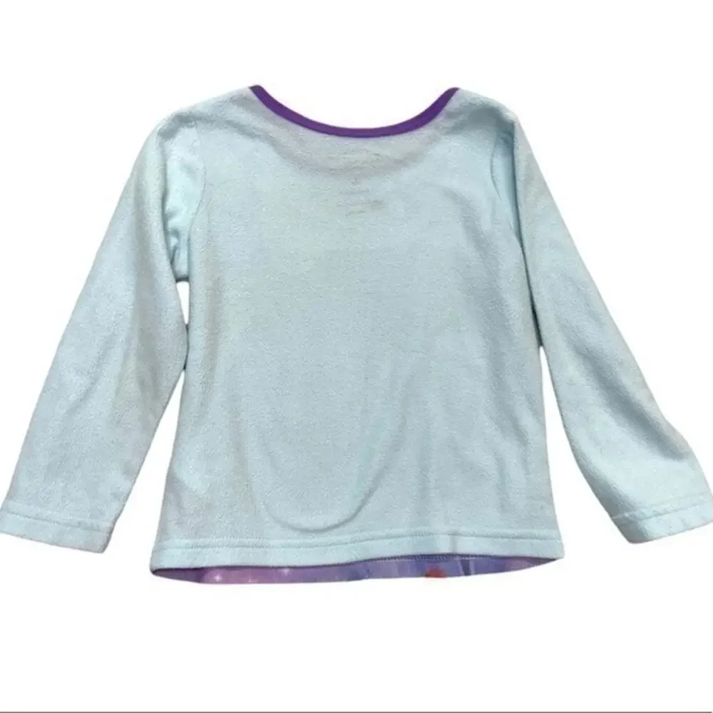 Disney Frozen Elsa and Anna Long Sleeve Pajama Top Loungewear Size 4